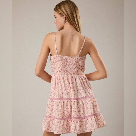 COMING SOON SPRING IN THE AIR FLORAL MINI DRESS - Picture 3 of 3